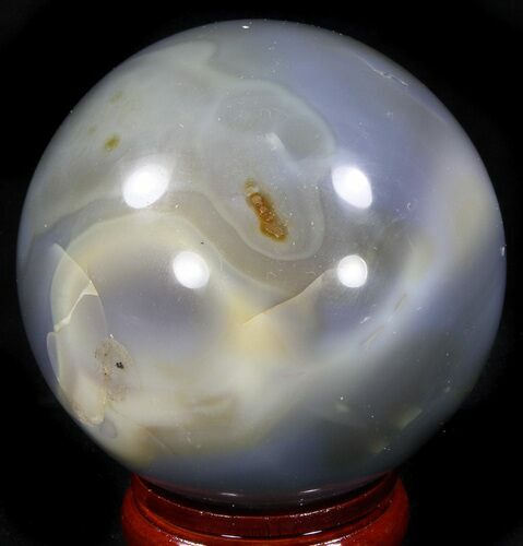 Polished Brazilian Agate Sphere #37513
